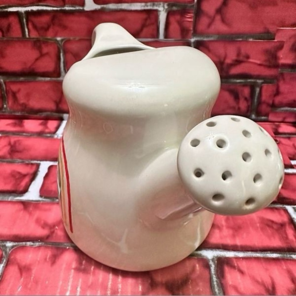 Rae Dunn SUMMER DOWNPOUR cream ceramic watering can - Picture 9 of 9